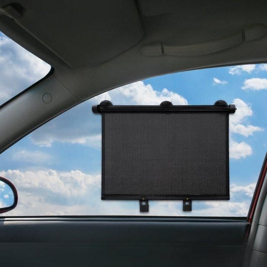 Car Window Sun Shade Roller|Automatic Car Curtain Sun Shade for UV Protection | Car Travel Accessories Side Window Interior Sun Protection Roller